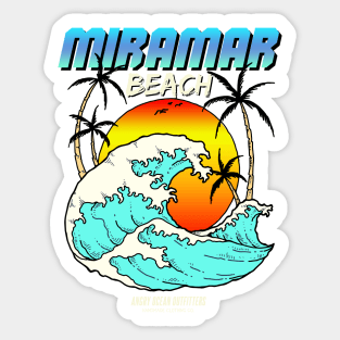 Miramar Beach Florida Walton County Emerald Coast Sticker